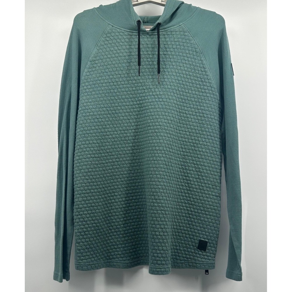 Marc Ecko Unltd Hoodie Mens M Green Pullover Sweatshirt Sweater Grunge Knit